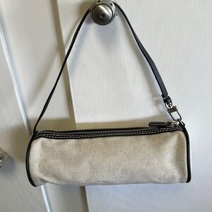 J. Crew Black and Cream Bordeaux Bag